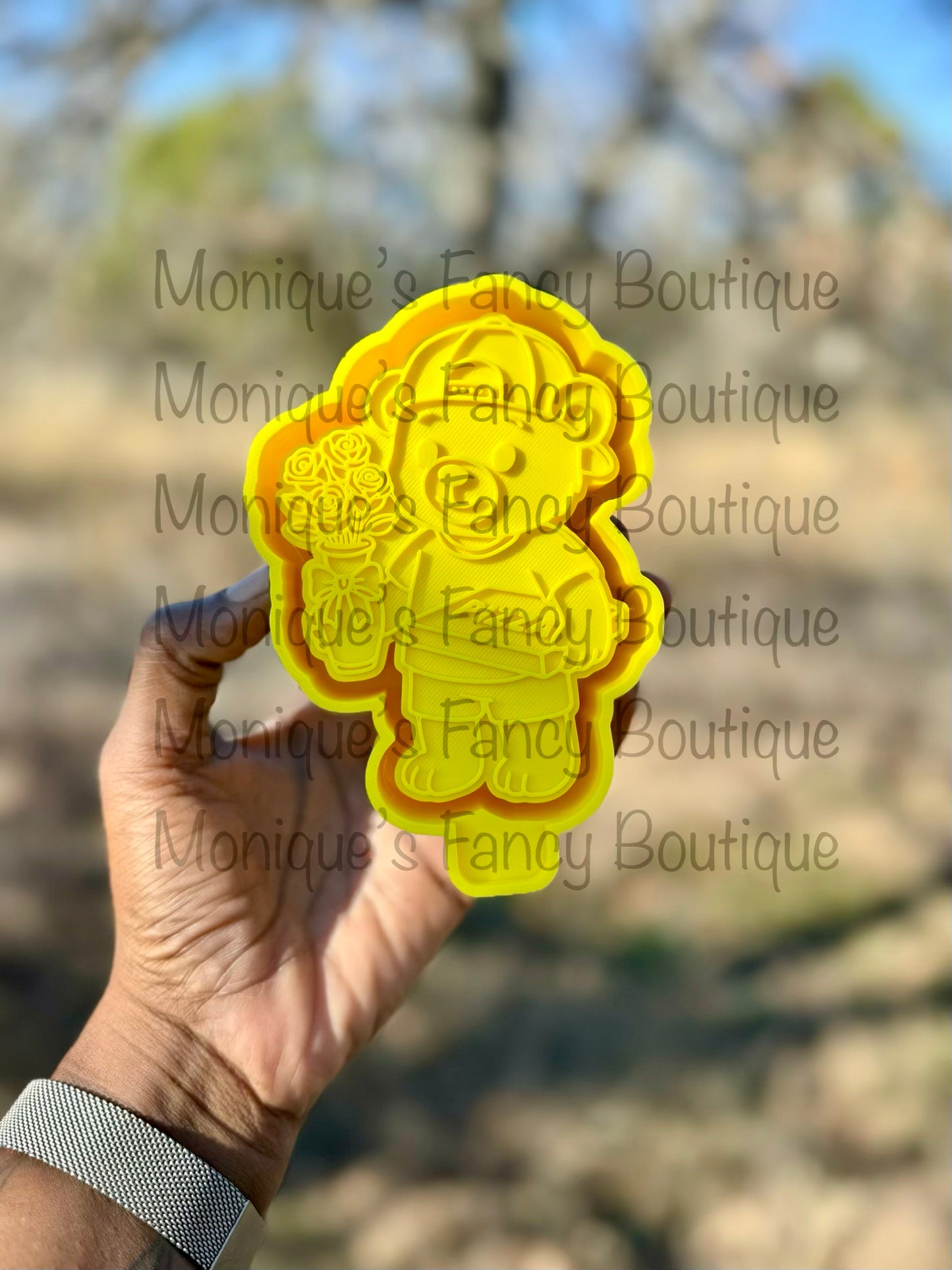 Teddy with Pizza Freshie