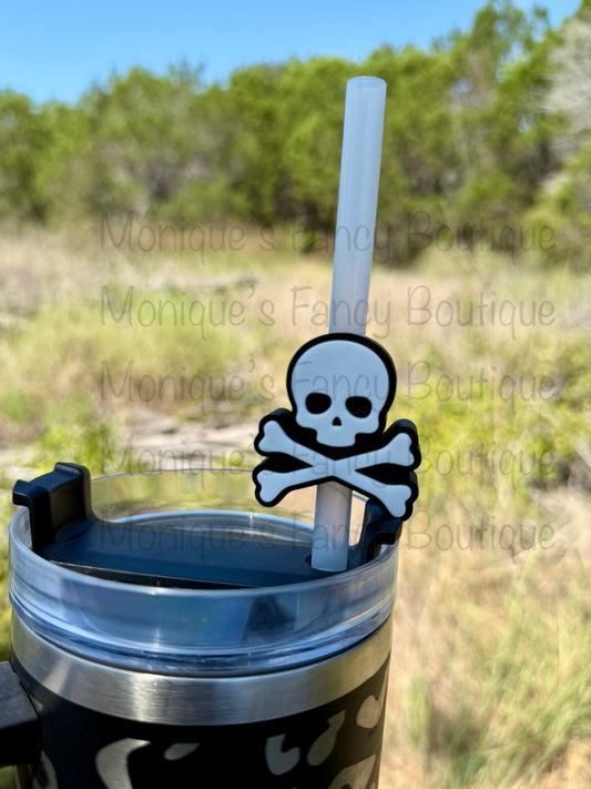 Skull & Crossbones Straw Topper