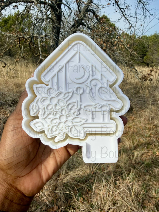 🏡 Birdhouse Bloom – Floral Bird Freshie
