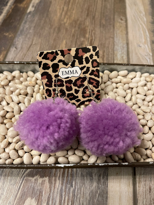 Emma pom pom earrings