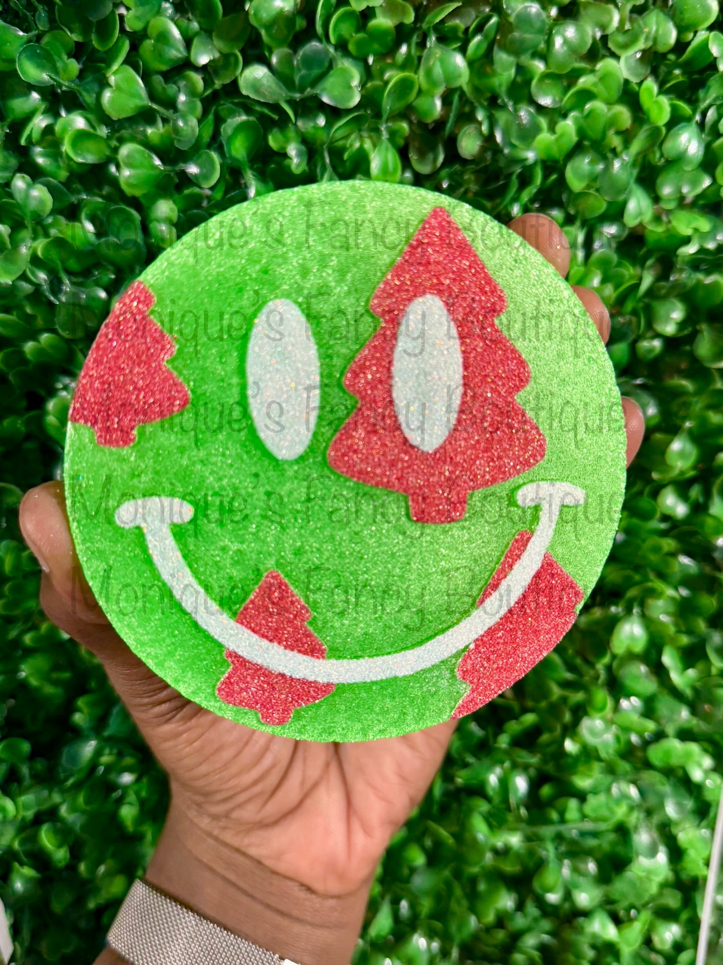 Christmas Smiley Face Freshie